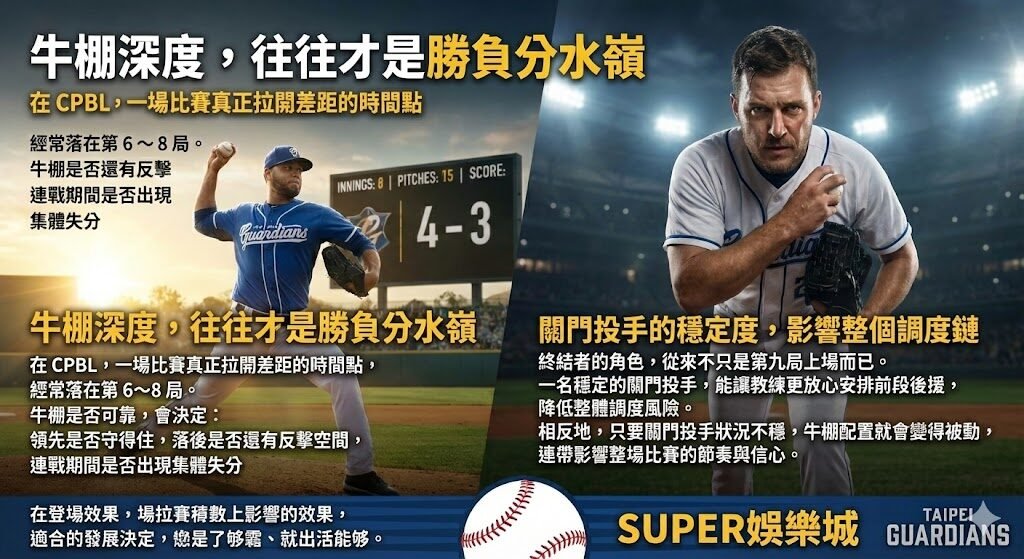 CPBL 投手輪值與牛棚深度解析|先發穩定度如何左右整季走勢(SUPER娛樂城觀點) 4 image 4 5
