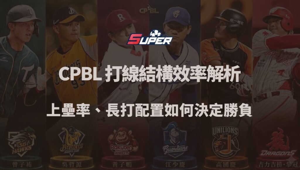CPBL 打線結構與得分效率解析|上壘率、長打配置如何決定勝負(SUPER娛樂城觀點) 1 CPBL 打線結構與得分效率解析|上壘率、長打配置如何決定勝負(SUPER娛樂城觀點)